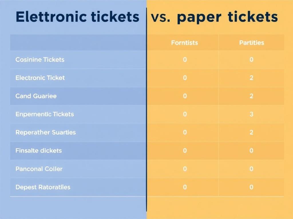 Электронные билеты vs бумажные. Сравнительная таблица: ключевые параметры
