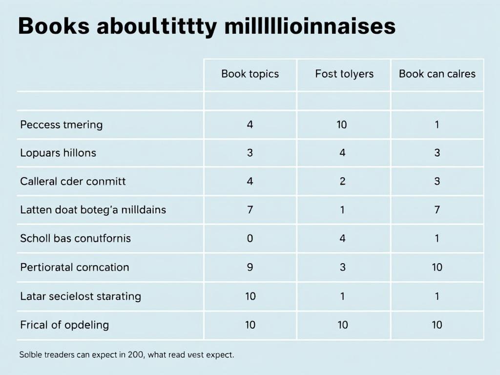 Книги про лотерейных миллионеров. Таблица: какие вопросы обычно разбирают книги и что ожидать читателю