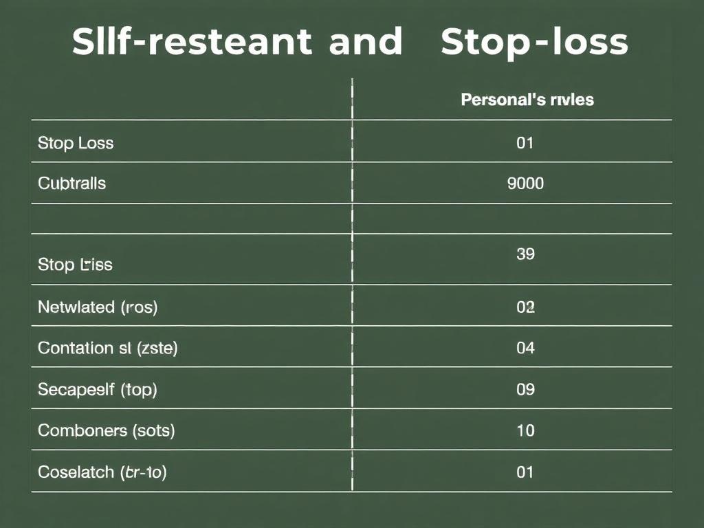 Самоограничение и стоп-лосс. Таблица: пример установки личных и финансовых границ